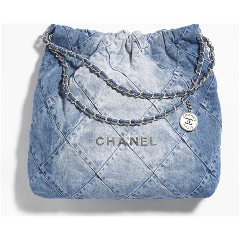 chanel 22 bag prezzo|Chanel denim bag 2022.